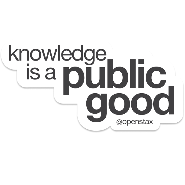 Knowledge is a public good vinyl sticker
