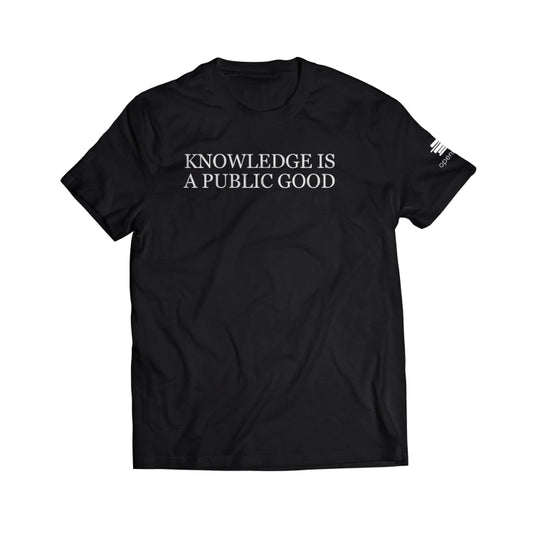 Knowledge is a public good t-shirt